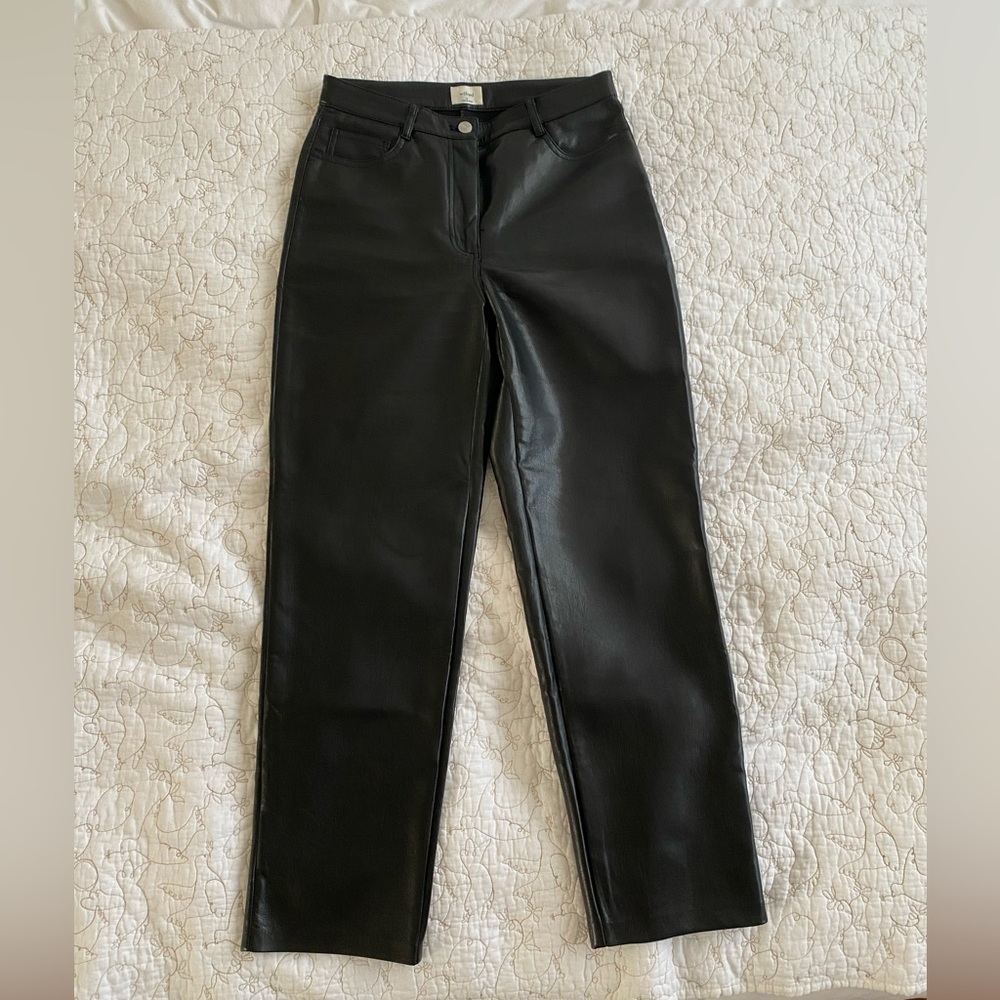 Aritzia Wilfred Melina Leather Pant